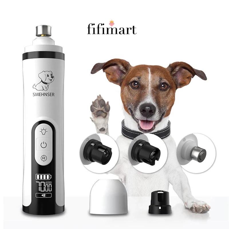 Molinillo de Uñas Eléctrico para Mascotas con Luz LED | Lima Recargable USB para Perros y Gatos